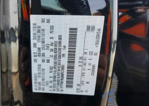 2022 Ford F150 Raptor из США, поврежденный, VIN 1FTFW1RG8NFC19551